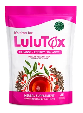 1x verpakking Lulutox detox-thee (28 theezakjes)